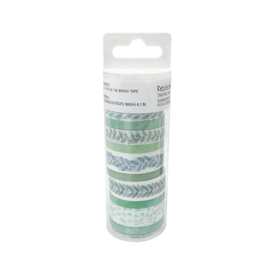 Greenery Washi Tape Set in Tube by Recollections&#x2122;
